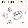 BEILIN Just Breathe Rings for Women 925 Sterling Silver Adjustable