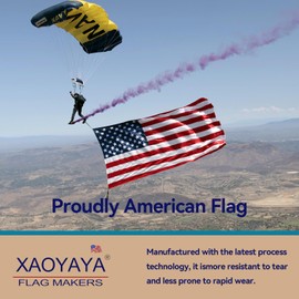 American Flags for Outside 4x6 ft | American Flag | Longest Lasting Usa Flag | US Flag Heavy Duty Outdoor with Embroidered Stars and Sewn Stripes | Flag for High Wind | Built For Outdoor Use (4x6 ft)