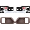 LUJUNTEC Interior Door Handles Driver Passenger Side Replacement for 2000-2004