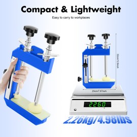 CUBELLIN Stone Seam Splicing Fixture 45° Stone Seam Setter Clamp Aluminum Miter Clamp with Adjustable Clamping Rods Benchtop Angle Clamp for Granite, Marble