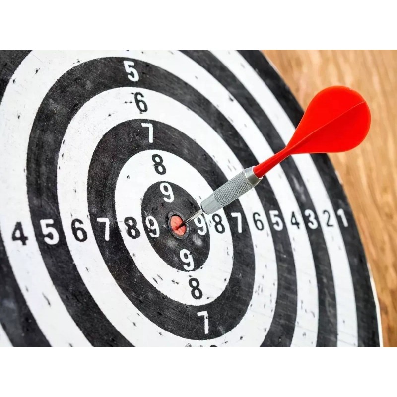 Kwalux Tiro Al Blanco Diana 6 Dardos Doble Cara 40.5cm