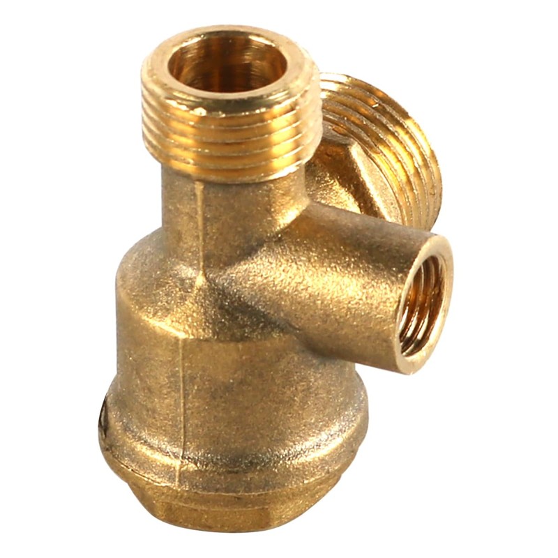 Laroal 3 Way Brass Air Compressor Check Valve Male Thread