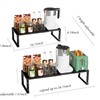 Expandable Adjustable Stackable Multi-Purpose Spice Racks，Metal Storage Rack, Sturdy and