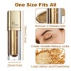 Liquid Glitter Eyeshadow, Gold Liquid Eyeshadow, Quick-Dry & Long Lasting
