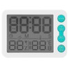 TS‑9606 Multifunctional Indoor Thermometer Hygrometer Clock Temperature and Humidity MeterWhite