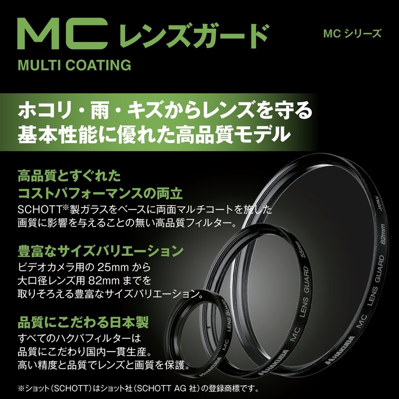 ハクバ HAKUBA 62mm レンズフィルター 保護用 MCレンズガード CF-LG62