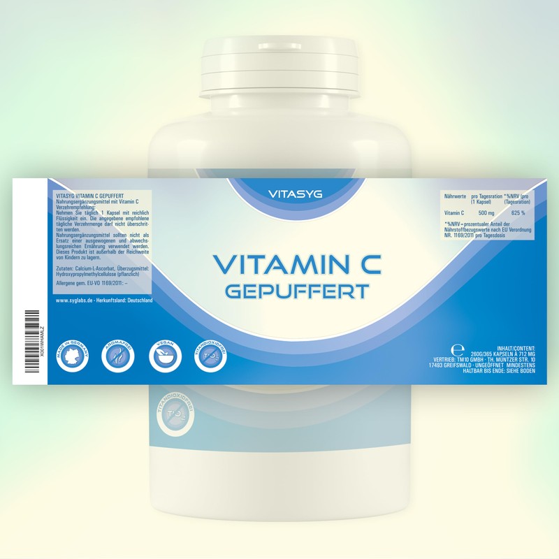 Vitasyg Vitamin C Buffered 365 Capsules