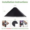 Metal Squirrel Baffle for Bird Feeder Pole, 19" Black Pricked