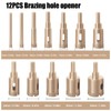 12Pcs Diamond Hole Saw Kit Carbon Steel 6 to 35mm