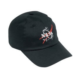 Aeromax Jr. NASA Astronaut Cap, Adjustable Youth Size, Black
