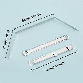 50 Packs Filing Strip Fastener Filing Clip,80mm Prong Paper Fasteners Metal File Fastener Binder Clip Paper Fasteners Loose-Leaf Binding Clamp,Folder Accessories for Home,Work and School Use(Silver)