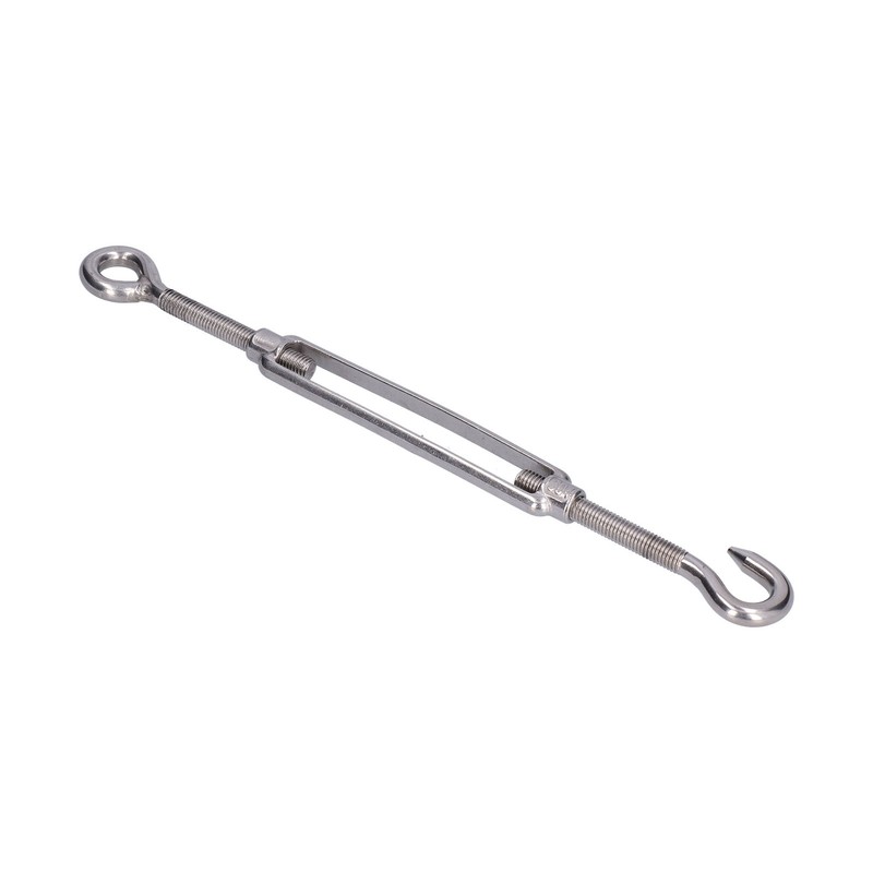 5Pcs Turnbuckle Hook and Eye Wire Rope Tension 304 Stainless