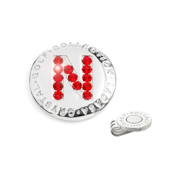 Elixir Golf Crystal Golf Ball Marker with Hat Clip, Initial N
