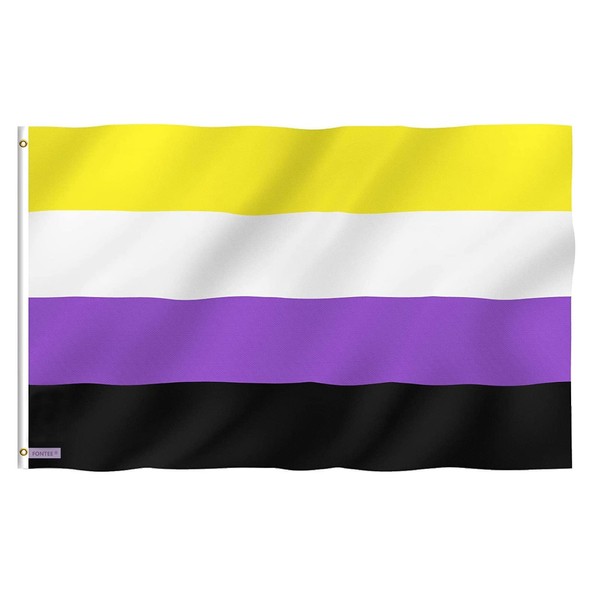 Fontee® [ Non Binary Flag ][90 x 150 cm ][
