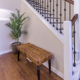 East West Furniture SP-7OH06 Sango Premier Engineered Hardwood Floor - European Oak - 1/2 in x 7 in x Random Length Handscraped, 26.24 sqft/box, Rosewood