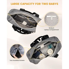 LOVEVOOK Diaper Bag Backpack,Diaper Bag Tote with Insulated Pockets,Baby Bag for Girl Boy with Changing Pad,Large Baby Diaper Bag with Pacifier Case,Anti-Theft Travel Backpack for Women