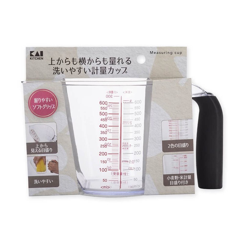 Kai KAI KITCHIN DH8128 Measuring Cup, Measuring Cup, Wide Opening,