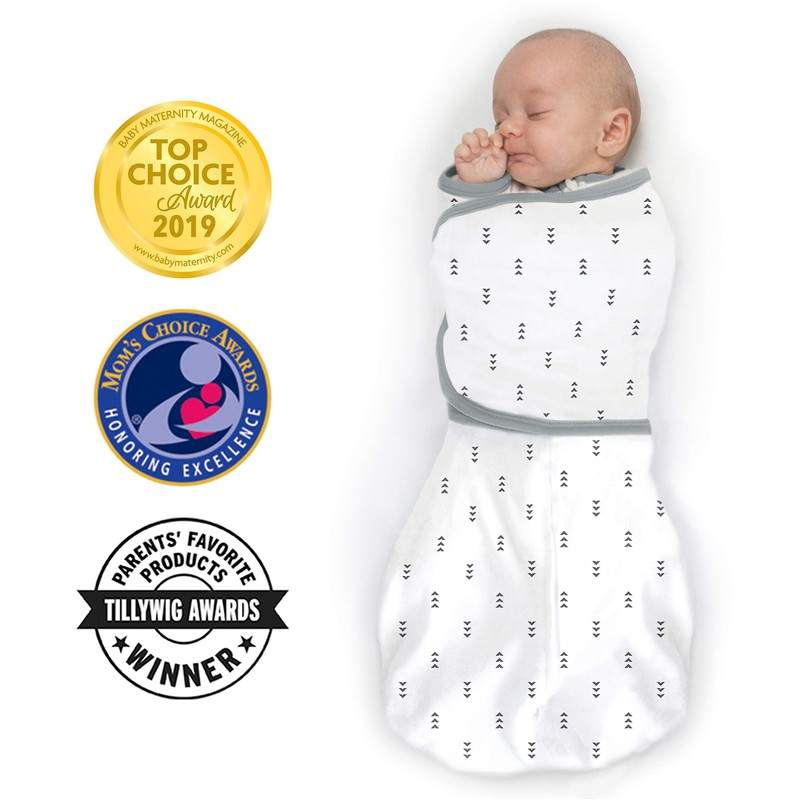 SwaddleDesigns Omni Swaddle Sack with Wrap & Arms Up Sleeves