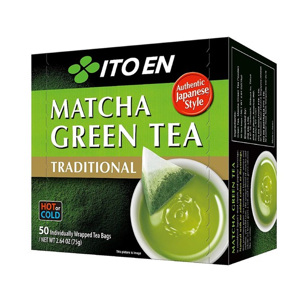 Ito En Traditional Matcha Green Tea 50 Count Zero Calories, Caffeinated