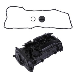 Slakerbe Engine Valve Cover with Gasket.Valve Cover Gasket Kit 12310-RDF-A01 12310RDFA01 Compatible with Honda for CRV 2.4L 2015-2019,for Accord 2.4L 2013-2017
