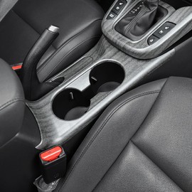 FOEVE Center Console Cover Compatible with KIA Soul 2020 2021 2022 2023 2024 2025, Center Console Gear Shift Panel Cover Trim Decorative Sticker Protection ABS Accessories Anti-Scratch - Wood