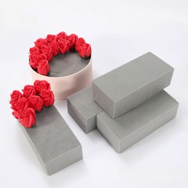 4x Dry Brick Floral Foam block - 23x11x7cm Large Florist foam for artifical flowers, Perfect Sponge flower foam Blocks for Weddings and Funeral Arrangements, Best foam bricks for Indoor and Outdoor.