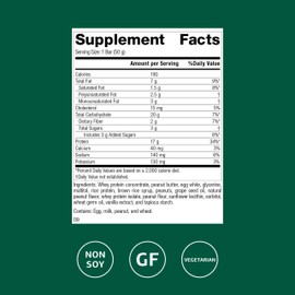 Standard Process StandardBar Peanut Butter - High Protein Bar for Energy & Healthy Snacking - Workout Bar - Vegetarian, Gluten-Free & Non-Soy - 18 Bars