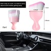 Ziciner Car Detailing Brush, Curved Soft Bristles Auto Removal Dust