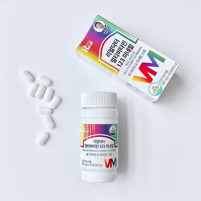 Real Doctor Multivitamin 123, 23 minerals, multivitamin, 1 tablet per