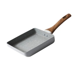 Sartén Tamagoyaki, Sartén para Tortilla Japonesa, Mango Ergonómico, Evita que Se Pegue, Evita Escaldaduras para el Hogar (15x18cm)