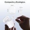 1 Hora Audífonos Inalámbricos Bluetooth In Ear con Control Táctil