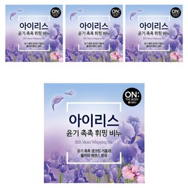 On the Body Flower Whipped Soap Iris, 90g, 4 pcs / 온더바디 플라워 휘핑 비누 아이리스, 90g, 4개