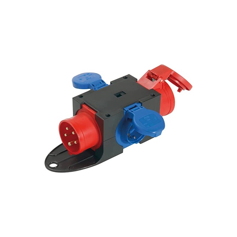 PC Electric PCE9430402 Plastic Splitter for Anton 1 CEE/2 Schuko