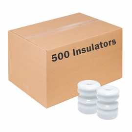 Zareba WP22 Wood-Post ceramin Insulator, 500 Pack