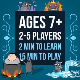 Exploding Kittens Recipes for Disaster Deluxe Game Set - for Adults, Teens & Kids - Fun Family Games - A Russian Roulette Card Game