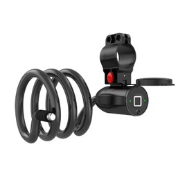 TenixLox Bike Cable Lock,Cycling Bike Lock,Fingerprint Bicycle Lock,4.9 Feet Waterproof Heavy Duty Anti-Theft Bike Cable Lock for Bicycle, Motorbike, Scooter,Outdoor Equipment