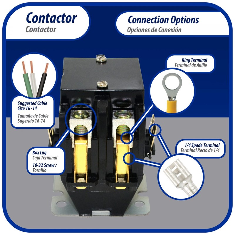 Appli Parts APAC-240240 Heavy Duty 2 Poles Contactor 40 Amp
