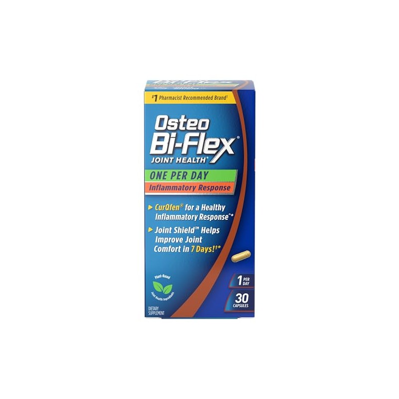 Osteo Bi-Flex One Per Day Inflammatory Response CurQfen Plant-Based Supplement,