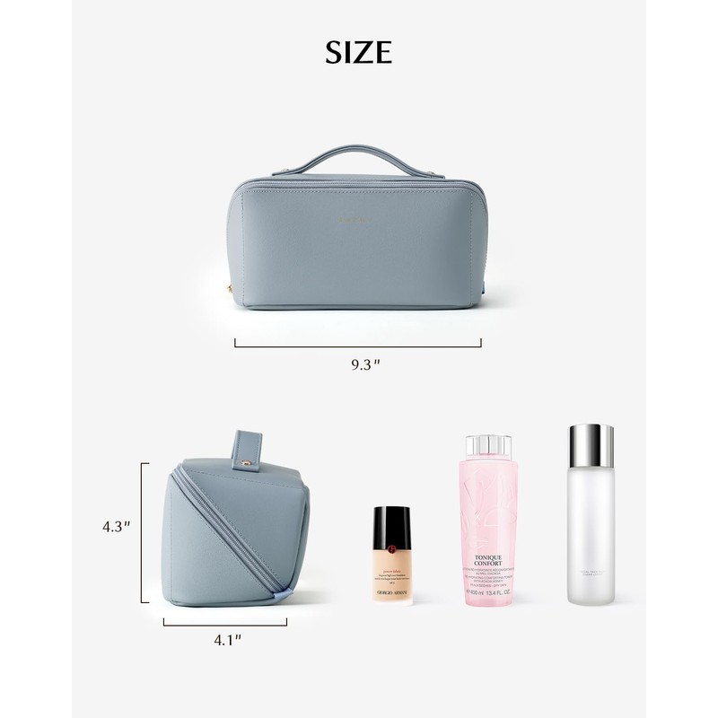 EACHY Travel Makeup Bag,Large Capacity Cosmetic Bags for Women,Waterproof Portable