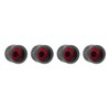 Marcraft Grey Standard Plastic Tyre Wheel Alloy Valve Caps Dust