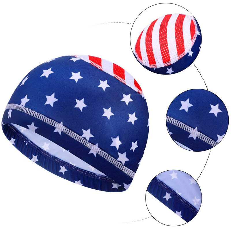SATINIOR Sweat Wicking Skull Cap, Cooling Cycling Hat for Men