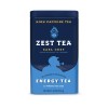 Zest Tea Premium Energy Hot Tea, High Caffeine Blend Natural