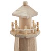 Rayher Lighthouse Wooden Height 25 cm Nautical Mediterranean Decoration Decorative