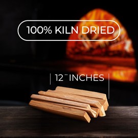 Pizza Stix - Pizza Oven Stove Wood - 12 Inch 100% Kiln Dried Oak Hardwood Great For: Pizza Cooking, Grilling, Smoking and BBQ on Ooni, Karu, Solo Stove and Others 10 POUNDS