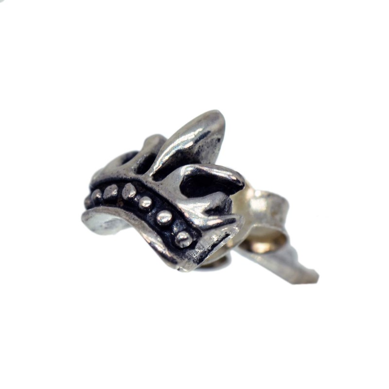 [Silver 925] 片耳 Earrings Punk Rock Gothic Crown Men's Women's;