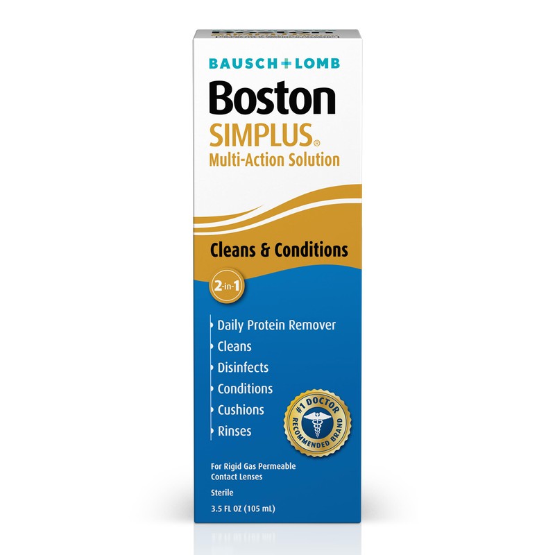 Boston Simplus Multi-Action Solution 2-in-1 RGP Lens Cleaner (2 x