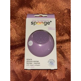Real Techniques Sponge+ Tone & Stimulate With Vegan Collagen! New!