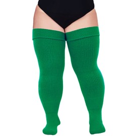Plus Size Womens Thigh High Socks for Thick Thighs- Extra Long & Thick Over the Knee Stockings- Leg Warmer Boot Socks