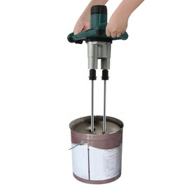 LIAPDG Double Pole Mortar Stirrer, 2-Gear Concrete Stirrer 2800W Hand Mixer Concrete Mixer Mortar Stirrer Concrete Mixer with Two Carbon Brushes 6 Speeds Threaded Interface Size M14 (Green)