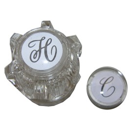 LASCO HC-246 Plastic Handle with Hot and Cold Buttons Fits Moen Brand